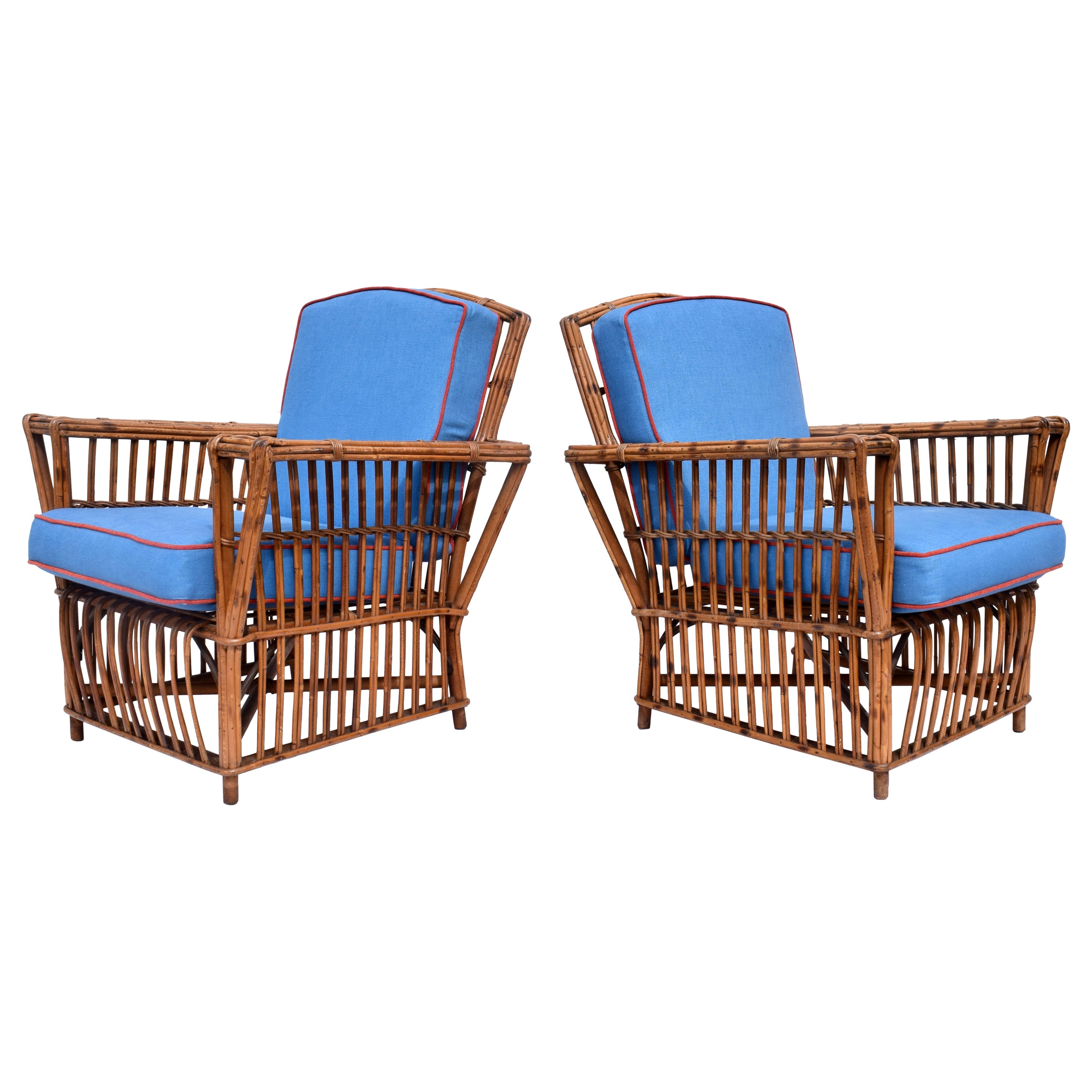 Stick Wicker Rattan Reed Presidents Chairs For Sale