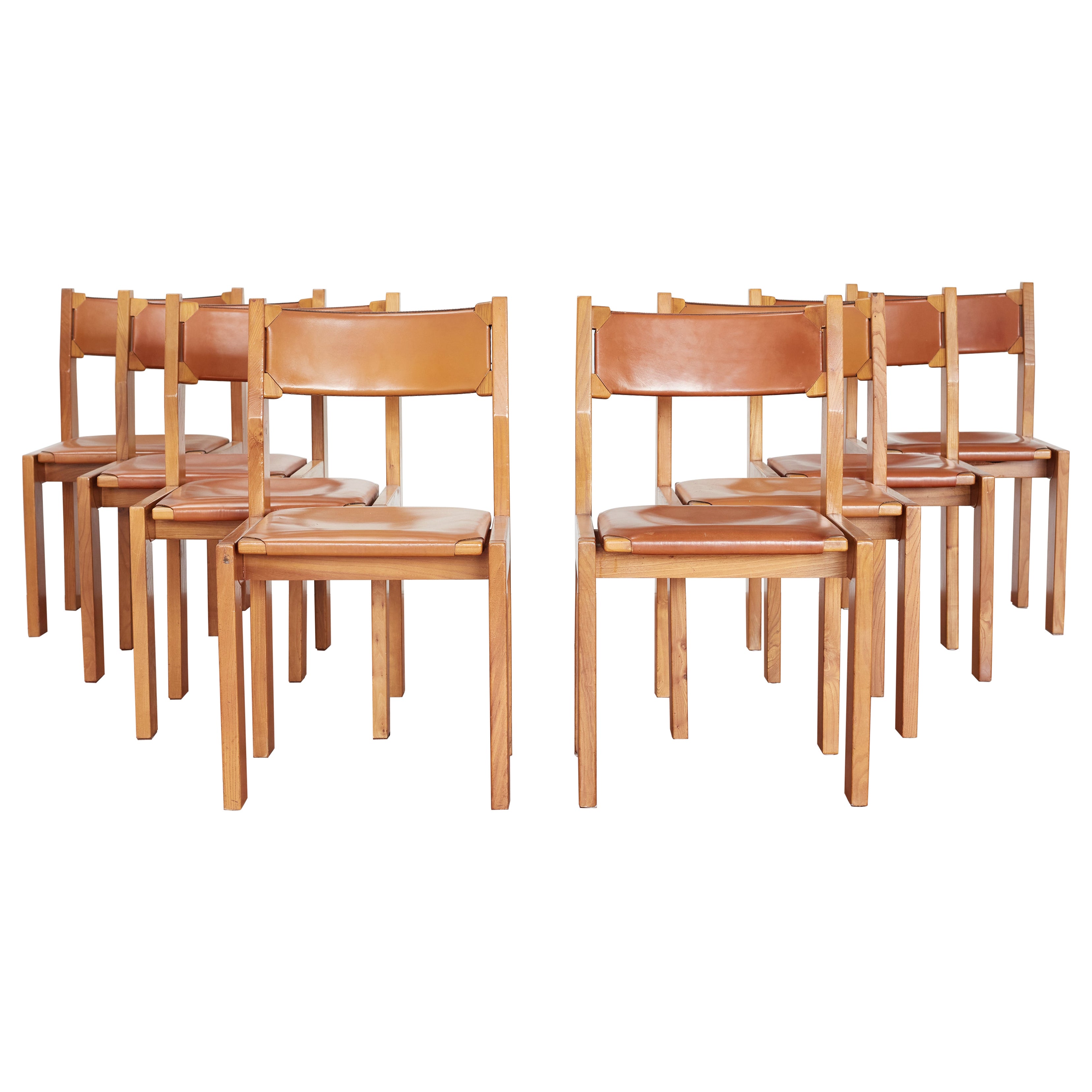 Set of 8 Maison Regain Dining Chairs  For Sale