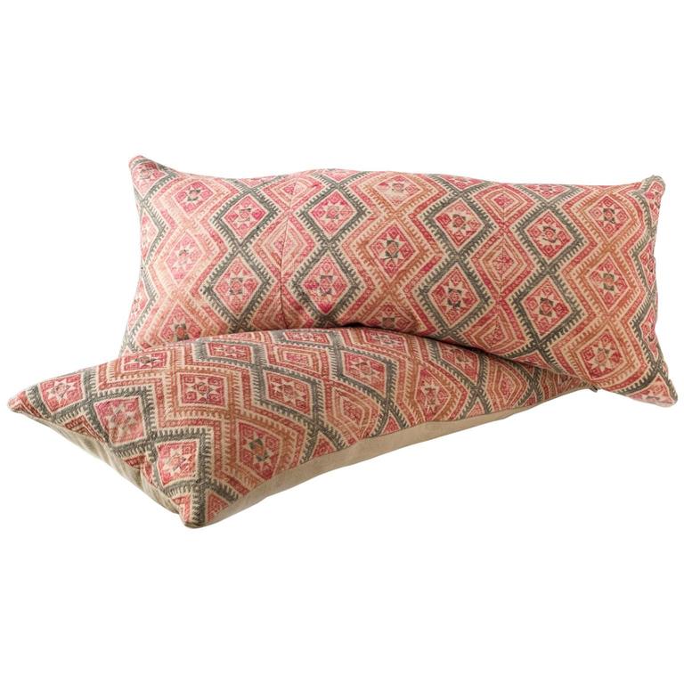 Set of Large Dong Dowry Textile Pillows at 1stDibs