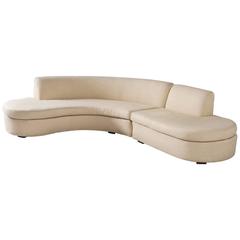 Large Curved Sofa