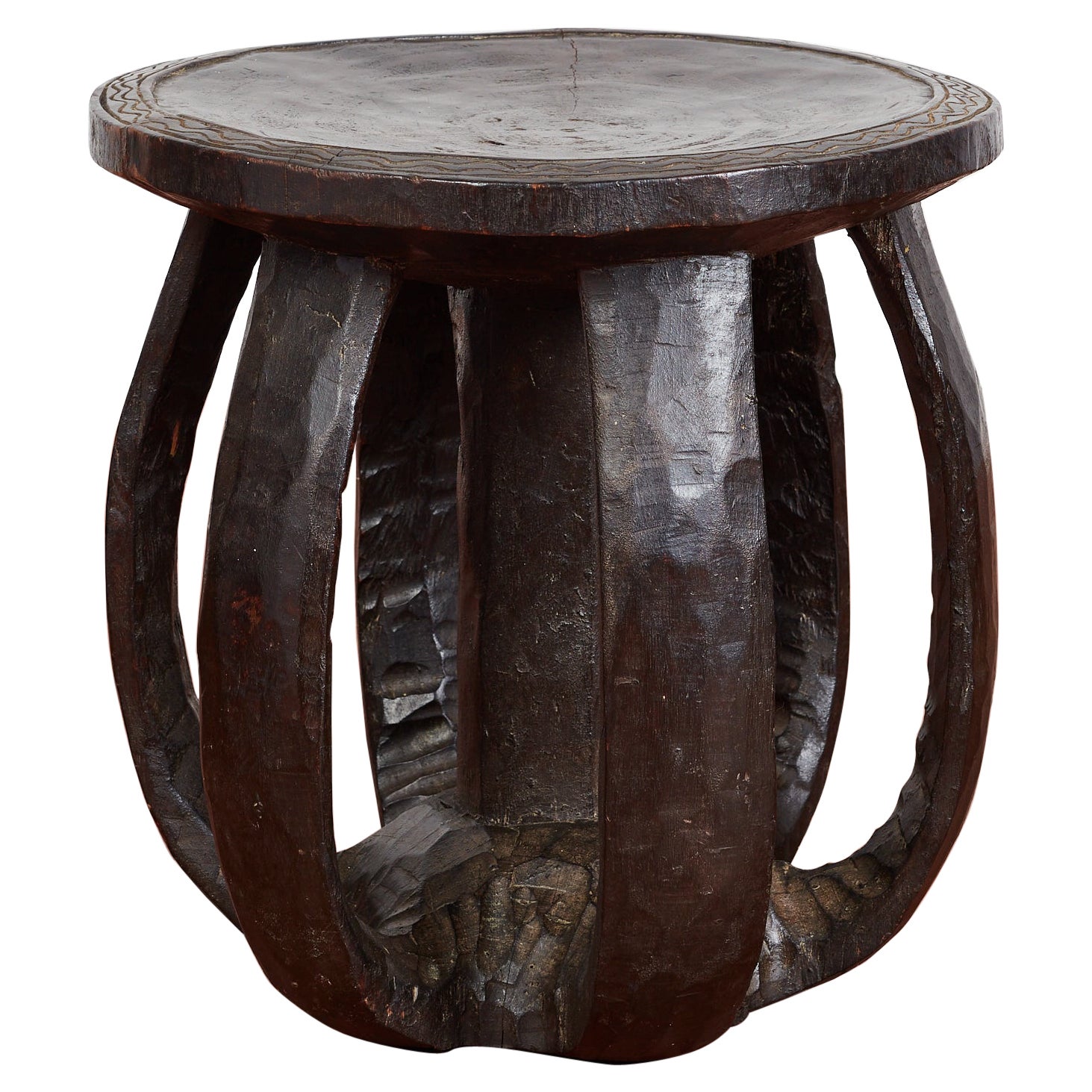 African Drum Table For Sale