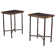 Pair of Jacques Adnet End Tables 