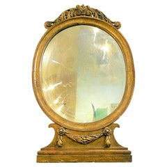 Specchio da parete in legno dorato italiano - CIRCA 1820