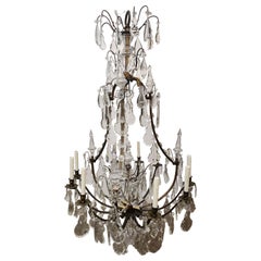 French Bronze Marie Antoinette Style Chandelier 