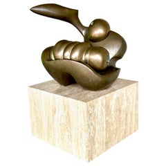 Grande scultura moderna in bronzo Bernard Meadows  