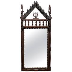 Folk Carved Frame with Original Mirror, Chicago, circa 1905