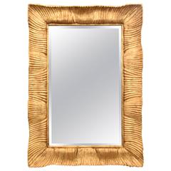 Massive Scalloped Gilded Mirror 6