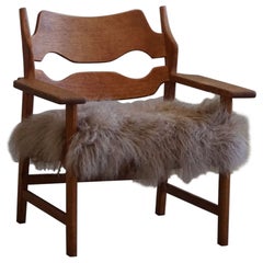Razorblade Lounge Chair by Henning Kjærnulf, Danish Mid Century Modern, 1960s