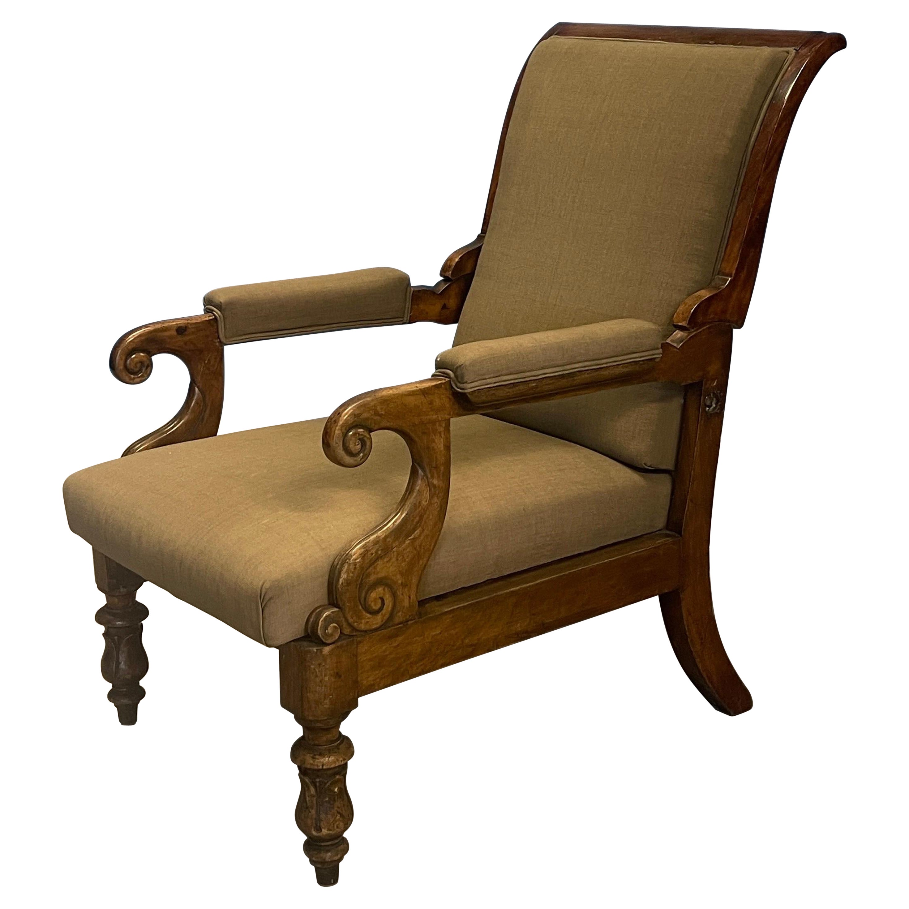 Chaise Regency ancienne en bois de rose en vente