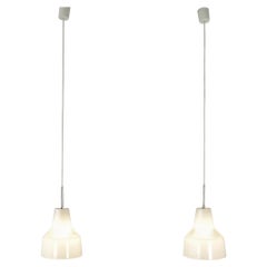 Pair of Pendant Lamps by Holophane, France - 1950s