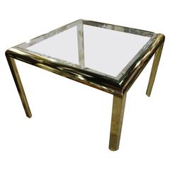 DIA Brass Dining Game Table Vintage Hollywood Regency Design Institute America 6