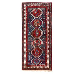 5x10.7 ft Used Caucasian Moghan Shahsavan Rug, Excellent Condition
