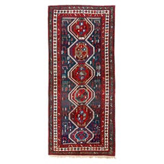 5x10.7 ft Antique Caucasian Moghan Shahsavan Rug, Excellent Condition