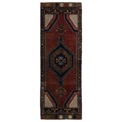 2.8x7.8 Ft One-of-a-Kind Vintage Handmade Turkish Tribal Runner Rug %100 Wool (Tapis de course tribal turc fait à la main)