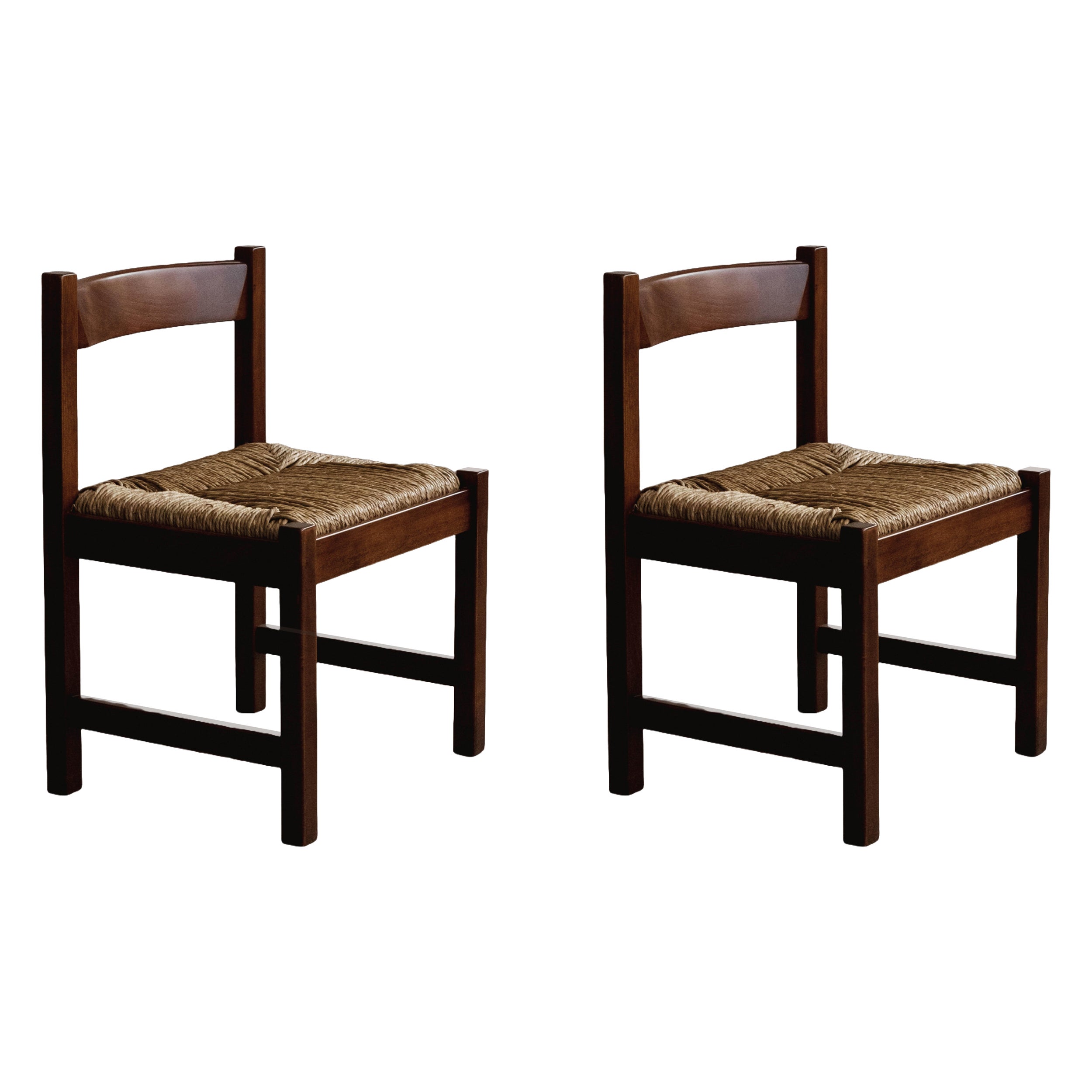 Giovanni Michelucci “Torbecchia” Dining Chairs for Poltronova, 1964, Set of 2