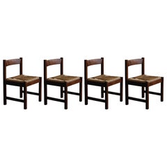 Chaises de salle à manger Torbecchia de Giovanni Michelucci pour Poltronova, 1964, lot de 4