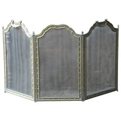 Used French Brass Napoleon III Fire Screen, 19th Century