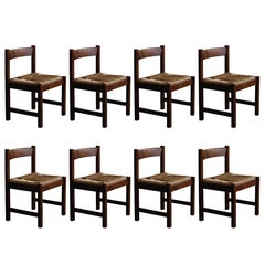 Chaises de salle à manger Torbecchia de Giovanni Michelucci pour Poltronova, 1964, lot de 8