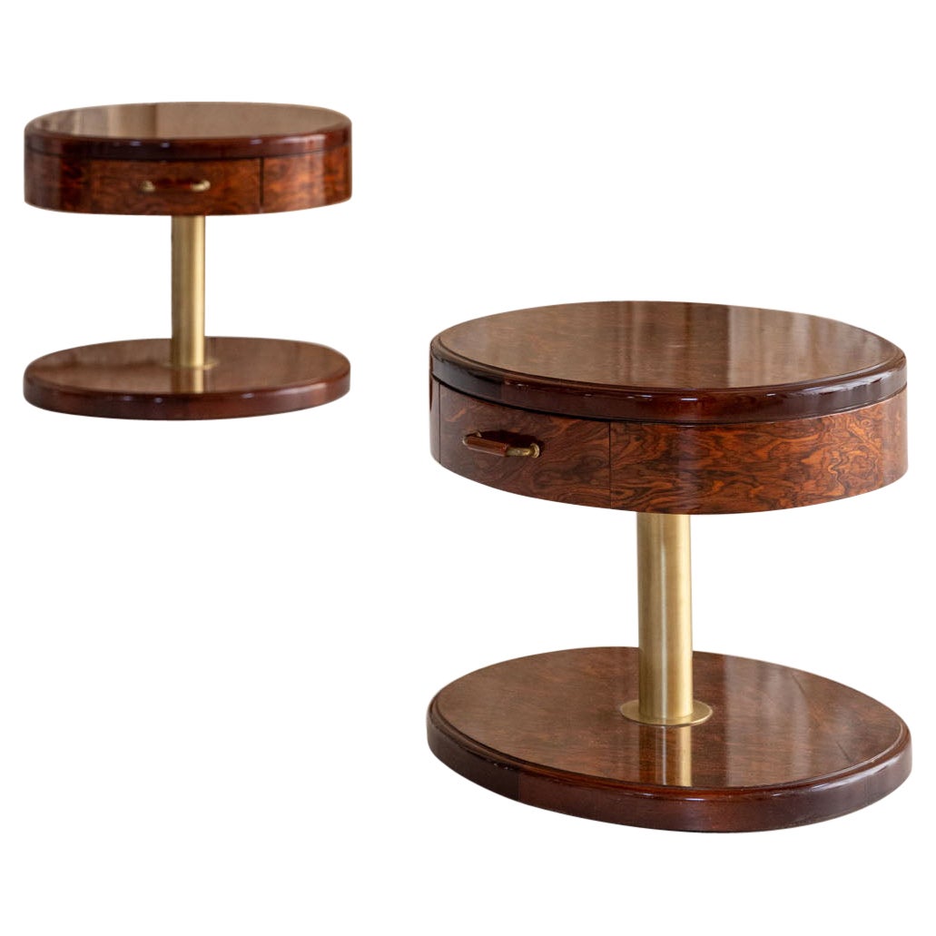 Pair of nightstand tables by Luciano Frigerio, Italy 1970 For Sale