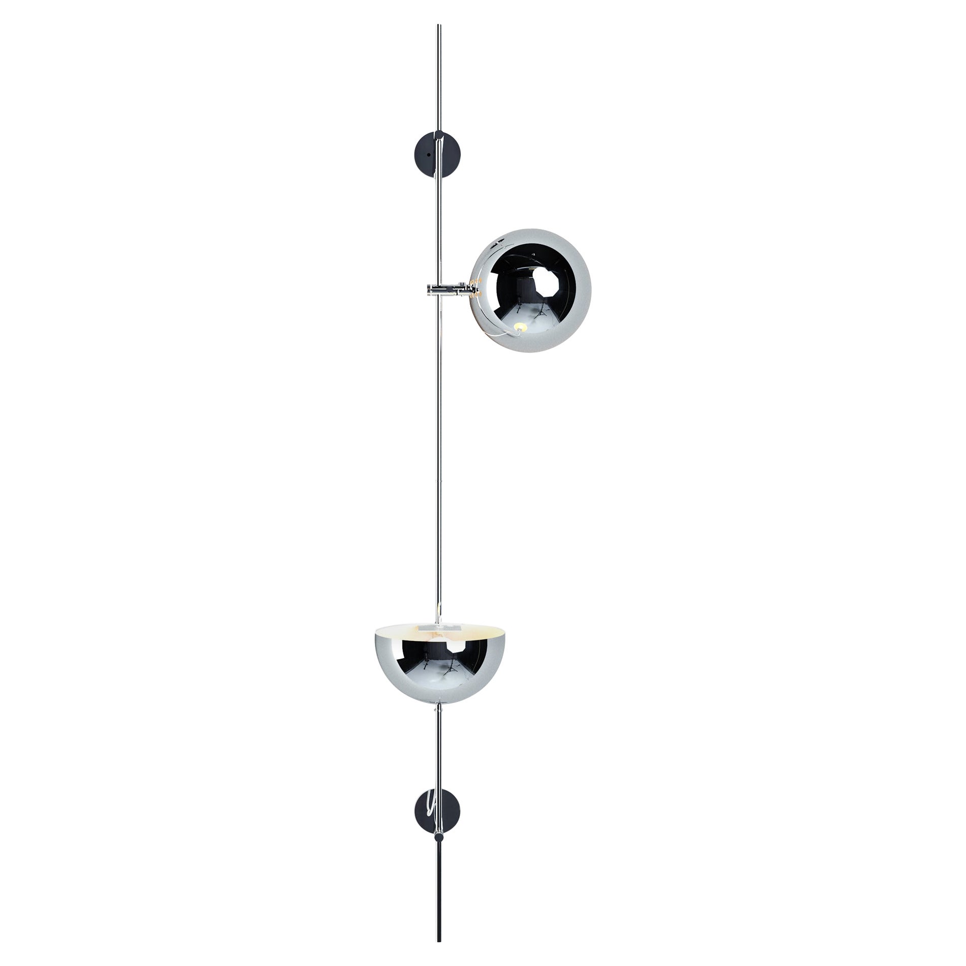 Chrome A24-1500 Wall Lamp by Disderot For Sale