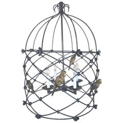 Sarreid Lantern with Birds 