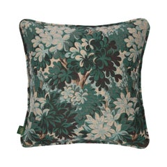 SILVA Medium Piped Jacquard-Kissen - Cerulean