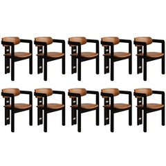 Augusto Savini Pamplona Esszimmerstühle für Pozzi, 1965, Set von 10 Stühlen