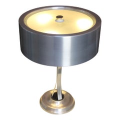 Oscar Torlasco for Lumi Italian Modern Adjustable Aluminum and Glass Table Lamp