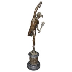 Italian Grand Tour Style Bronze of Mercury After Deande Bologne
