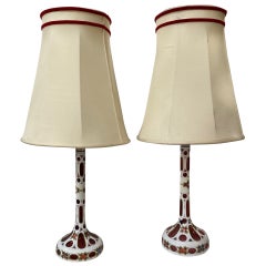 Vintage Pair of Bohemian Lamps 