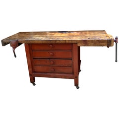 Antique 19th C Workbench