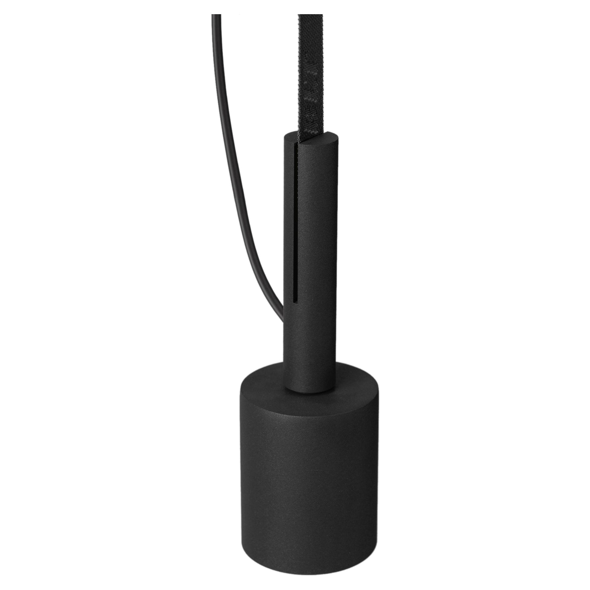 Lampada a sospensione nera BLT_5 di +kouple