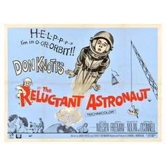 Original Retro Movie Poster Reluctant Astronaut Don Knotts Leslie Nielsen NASA