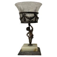 Centre de table figuratif en verre