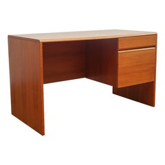 Retro Mid-Century Modern Two-Drawer Teak Desk