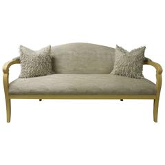 Sally Sirkin Lewis for J Robert Scott "Deanna" Sofa in Lacquer and Chic Fabric 3
