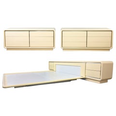 Used Modern Glenn of Calif Bedroom Set King Platform Bed 2 Nightstands & 2 Dressers 