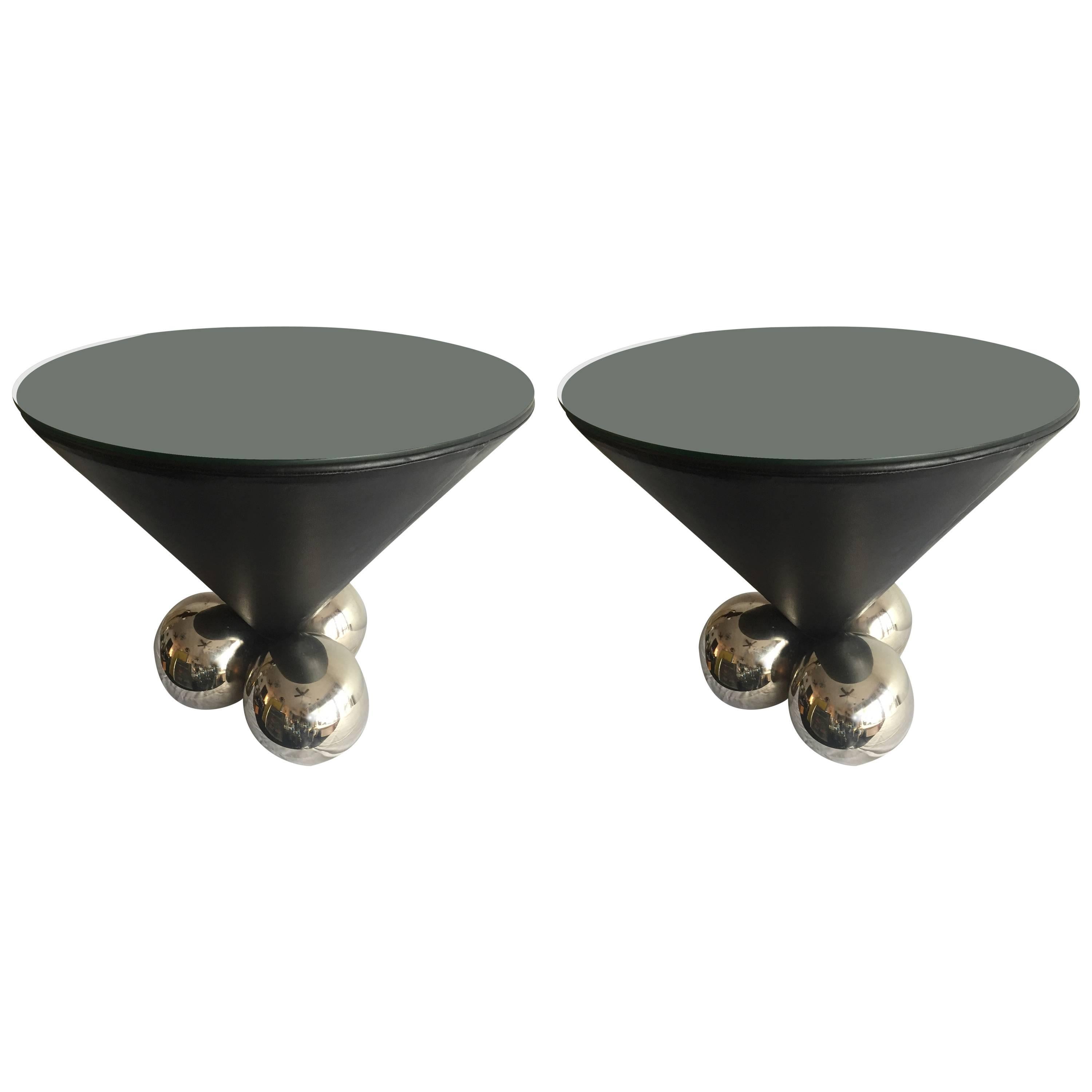 Pair of Jay Stanley Friedman Bocci Tables for Brueton For Sale