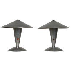 Paar AF 4 Tischlampen von Walter von Nessen 
