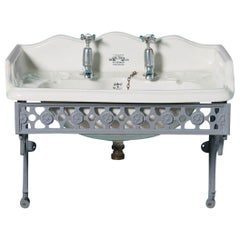 Used Victorian Porcelain Sink with Wall Bracket