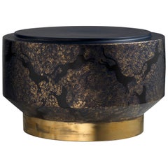 K-3 Meigetsu E2 Ceramic Coffee Table Panther and Gold