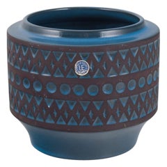 Mari Simmulson for Upsala Ekeby. Ceramic pot with a geometric pattern.