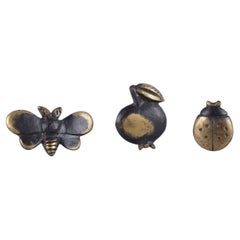Walter Bosse (1904-1979), Autriche. Trois figurines miniatures en bronze.