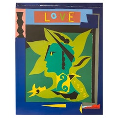 Affiche vintage originale Love 1998 d'Yves Saint Laurent  