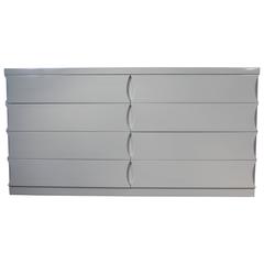 Lacquered Mid-Century Modern Eight-Drawer Dresser