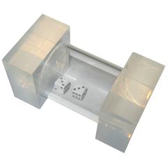 Black and White Dice Encased in Lucite 9
