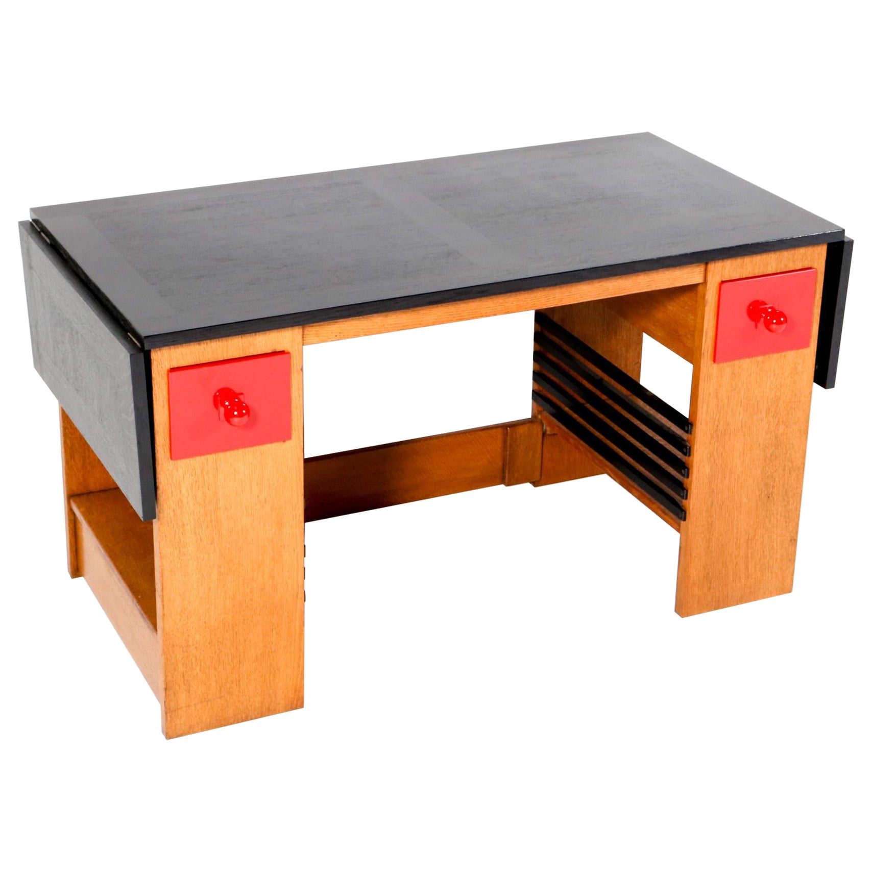  Art Deco Modernist Desk or Writing Table by Hendrik Wouda for Pander, 1920s For Sale