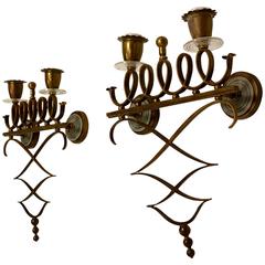 Pair of Decorative Italian Wall Sconces 10
