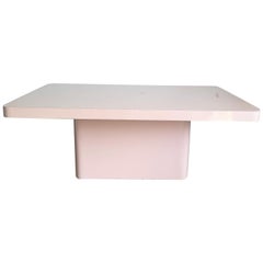 Postmodern Mauve Lacquer Laminate Dining Table