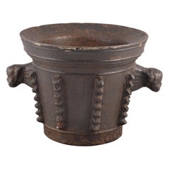 Used Iron pharmacy mortar. 18th-19th centuries. 